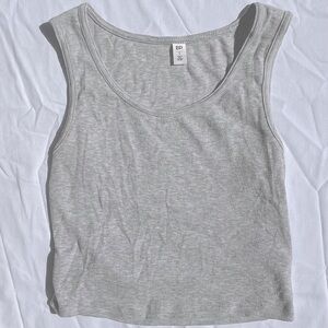 BP Light Gray Women's Cropped Tank Top